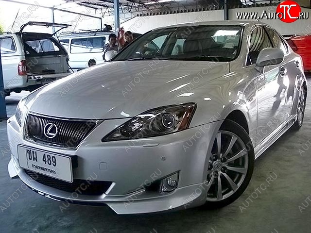 9 299 р. Накладка на передний бампер WALD SPORTS LINE Lexus IS250 XE20 седан дорестайлинг (2005-2013) (Неокрашенная)  с доставкой в г. Краснодар