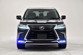 15 199 р. Дневные ходовые огни в накладку бампера Автократ Автократ Lexus LX570 J200 2-ой рестайлинг (2015-2022)  с доставкой в г. Краснодар. Увеличить фотографию 2