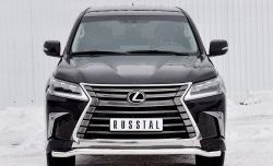 Защита переднего бампера (Ø63 мм, нержавейка) SLITKOFF Lexus (Лексус) LX450d (ЛХ)  J200 (2015-2022) J200 2-ой рестайлинг