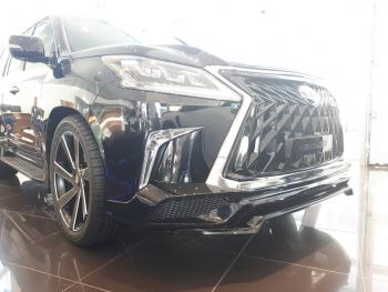 45 999 р. Юбка переднего бампера HEMMES Lexus LX570 J200 2-ой рестайлинг (2015-2022) (Неокрашенная)  с доставкой в г. Краснодар. Увеличить фотографию 11