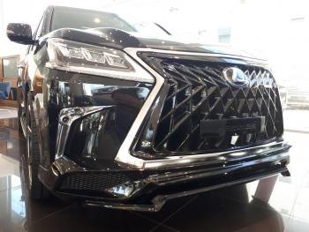 45 999 р. Юбка переднего бампера HEMMES Lexus LX570 J200 2-ой рестайлинг (2015-2022) (Неокрашенная)  с доставкой в г. Краснодар. Увеличить фотографию 13