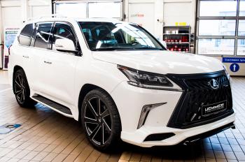 45 999 р. Юбка переднего бампера HEMMES Lexus LX570 J200 2-ой рестайлинг (2015-2022) (Неокрашенная)  с доставкой в г. Краснодар. Увеличить фотографию 15