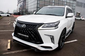 45 999 р. Юбка переднего бампера HEMMES Lexus LX570 J200 2-ой рестайлинг (2015-2022) (Неокрашенная)  с доставкой в г. Краснодар. Увеличить фотографию 16