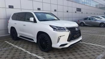 45 999 р. Юбка переднего бампера HEMMES Lexus LX570 J200 2-ой рестайлинг (2015-2022) (Неокрашенная)  с доставкой в г. Краснодар. Увеличить фотографию 5