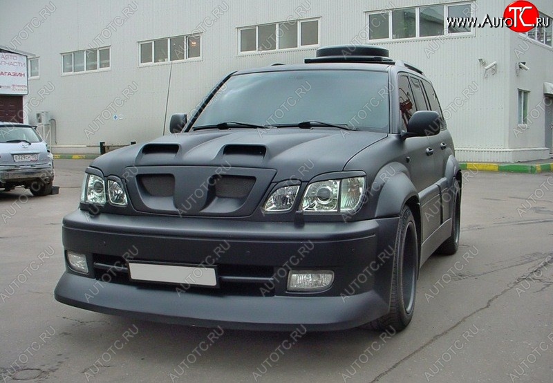 4 149 р. Реснички на фары CUSTOM Lexus LX470 J100 дорестайлинг (1998-2002) (Неокрашенные)  с доставкой в г. Краснодар