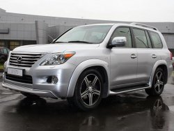 17 499 р. Накладки на колёсные арки GOLDMAN DAMD Lexus LX570 J200 дорестайлинг (2007-2012) (Неокрашенные)  с доставкой в г. Краснодар. Увеличить фотографию 2