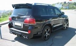 12 599 р. Накладка WALD Black Bison на задний бампер Lexus LX570 J200 дорестайлинг (2007-2012)  с доставкой в г. Краснодар. Увеличить фотографию 2