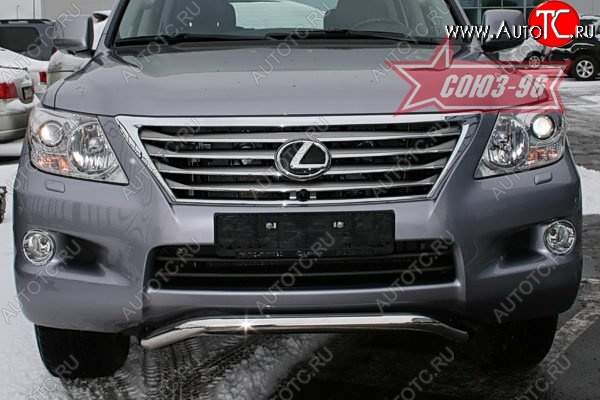 22 999 р. Защита переднего бампера Souz-96 (d60) Lexus LX570 J200 дорестайлинг (2007-2012)  с доставкой в г. Краснодар