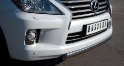 14 999 р. Защита переднего бампера Russtal из овальной трубы диаметром 75x42 мм Lexus LX570 J200 дорестайлинг (2007-2012)  с доставкой в г. Краснодар. Увеличить фотографию 2