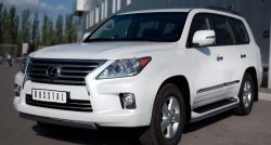 14 999 р. Защита переднего бампера Russtal из овальной трубы диаметром 75x42 мм Lexus LX570 J200 дорестайлинг (2007-2012)  с доставкой в г. Краснодар. Увеличить фотографию 4