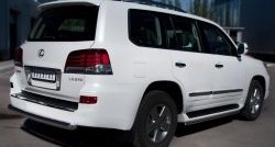 18 599 р. Одинарная защита заднего бампера из трубы диаметром 76 мм SLITKOFF  Lexus LX570  J200 (2012-2015) 1-ый рестайлинг  с доставкой в г. Краснодар. Увеличить фотографию 4