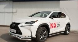 17 949 р. Защита переднего бампера (Ø63 мм волна, нержавейка, F-SPORT) SLITKOFF  Lexus NX200T  Z10 (2014-2017)  с доставкой в г. Краснодар. Увеличить фотографию 4