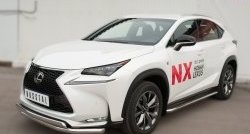 24 749 р. Широкая защита порогов F SPORT Russtal Lexus NX200T Z10 (2014-2017) (Текстура поверхности листа №1)  с доставкой в г. Краснодар. Увеличить фотографию 5