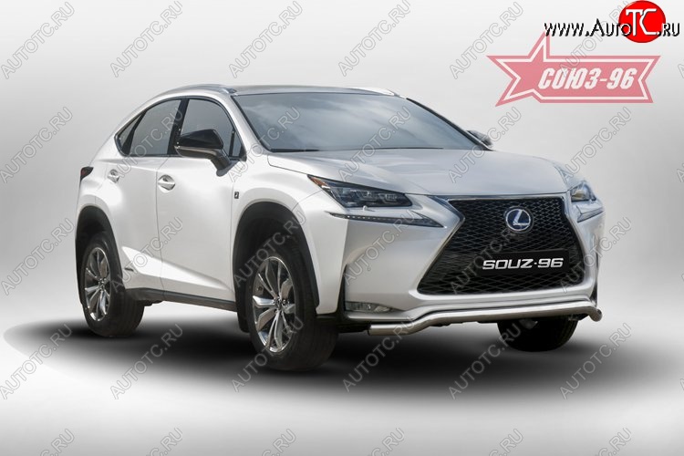 18 764 р. Защита переднего бампера одинарная Sport Souz-96 Premium (d60) Lexus NX200 Z10 дорестайлинг (2014-2017)  с доставкой в г. Краснодар