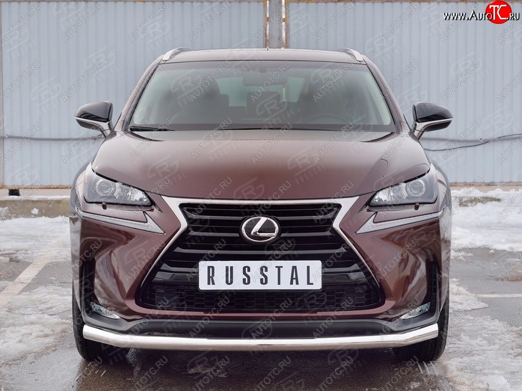 17 999 р. Защита переднего бампера (Ø63 мм, нержавейка) SLITKOFF  Lexus NX200  Z10 (2014-2017) дорестайлинг  с доставкой в г. Краснодар