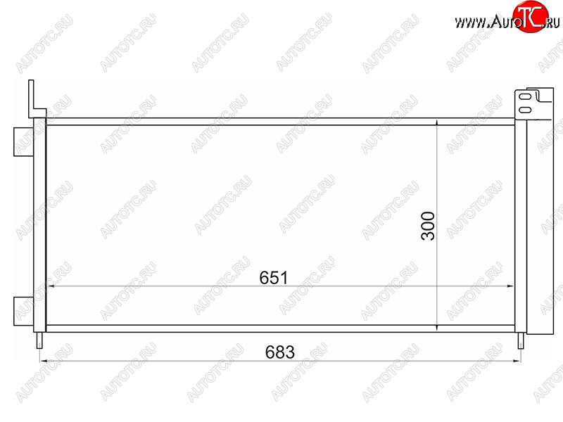 10 399 р. Радиатор кондиционера SAT  Lexus NX200  Z10 - NX300h  Z10  с доставкой в г. Краснодар