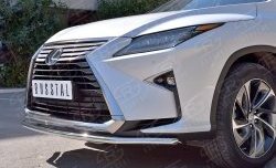 16 899 р. Защита переднего бампера (Ø42 мм, нержавейка) SLITKOFF  Lexus RX  200T (2015-2017) AL20 дорестайлинг  с доставкой в г. Краснодар. Увеличить фотографию 4