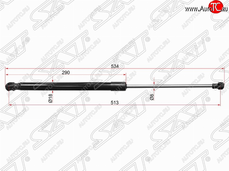 719 р. Левый упор капота SAT (газовый)  Lexus RX350  AL10 - RX450H  AL10  с доставкой в г. Краснодар