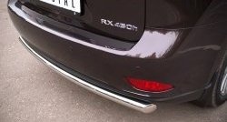 16 799 р. Одинарная защита заднего бампера из трубы диаметром 63 мм SLITKOFF  Lexus RX270  AL10 - RX450H  AL10  с доставкой в г. Краснодар. Увеличить фотографию 3