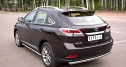 16 799 р. Одинарная защита заднего бампера из трубы диаметром 63 мм SLITKOFF  Lexus RX270  AL10 - RX450H  AL10  с доставкой в г. Краснодар. Увеличить фотографию 4