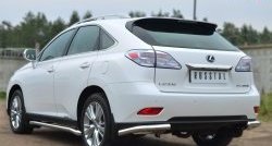 16 249 р. Защита заднего бампера (Ø63 мм, нержавейка) SLITKOFF  Lexus RX270  AL10 - RX450H  AL10  с доставкой в г. Краснодар. Увеличить фотографию 2