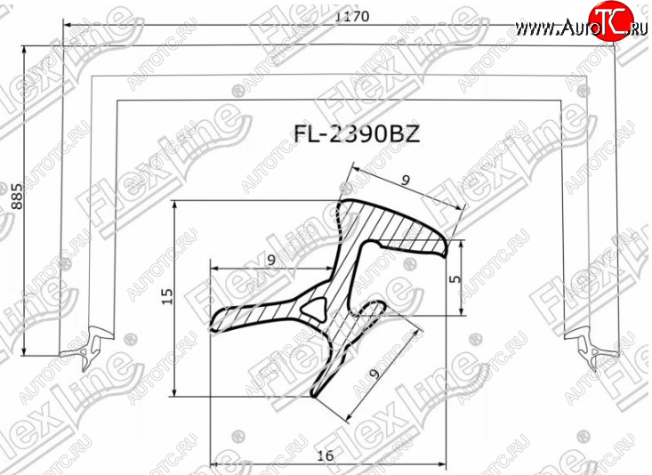 2 489 р. Молдинг лобового стекла FlexLine  Lexus RX300  XU30 (2003-2006), Lexus RX330  XU30 (2003-2006), Lexus RX400H  XU30 (2005-2009), Toyota Harrier  XU30 (2003-2013)  с доставкой в г. Краснодар