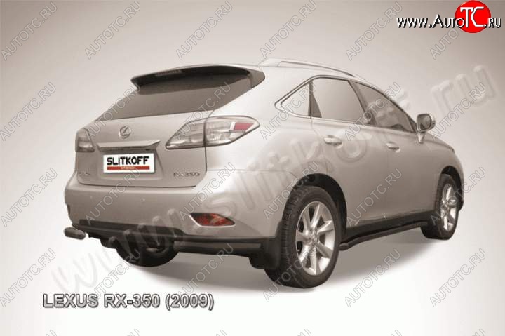 11 799 р. Уголки d76 Lexus RX350 AL10 дорестайлинг (2008-2012) (Цвет: серебристый)  с доставкой в г. Краснодар