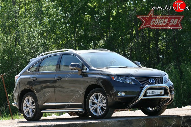 20 069 р. Защита переднего бампера Souz-96 (d76/76 и 60) Lexus RX450H AL10 дорестайлинг (2009-2012)  с доставкой в г. Краснодар