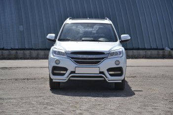 17 999 р. Защита переднего бампера Petroil Tuning (d51, волна) Lifan X60 2-ой рестайлинг (2016-2024) (Нержавеющая полированная сталь)  с доставкой в г. Краснодар. Увеличить фотографию 4