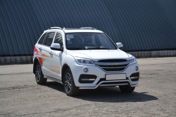 17 999 р. Защита переднего бампера Petroil Tuning (d51, волна) Lifan X60 2-ой рестайлинг (2016-2024) (Нержавеющая полированная сталь)  с доставкой в г. Краснодар. Увеличить фотографию 5