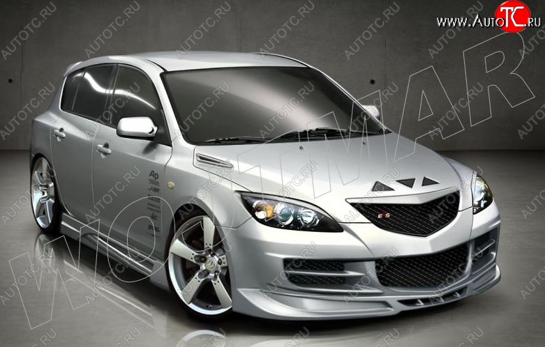 12 999 р. Пороги накладки CSR Mazda 3/Axela BK дорестайлинг, хэтчбэк (2003-2006)  с доставкой в г. Краснодар