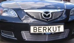 3 999 р. Декоративная вставка решетки радиатора Berkut Mazda 3/Axela BK дорестайлинг седан (2003-2006)  с доставкой в г. Краснодар. Увеличить фотографию 1