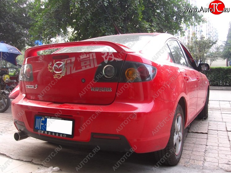 4 149 р. Спойлер KENSTYLE EDITION Mazda 3/Axela BK дорестайлинг седан (2003-2006) (Неокрашенный)  с доставкой в г. Краснодар