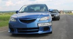 8 499 р. Передний бампер Mazda Speed Mazda 3/Axela BK дорестайлинг седан (2003-2006) (Неокрашенный)  с доставкой в г. Краснодар. Увеличить фотографию 2