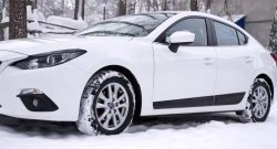 3 699 р. Молдинги RA  Mazda 3/Axela  BM (2013-2016) дорестайлинг седан (Поверхность глянец под окраску, Неокрашенные)  с доставкой в г. Краснодар. Увеличить фотографию 4