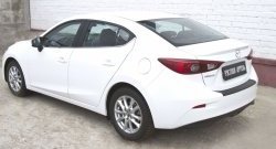 1 179 р. Накладка на задний бампер RA Mazda 3/Axela BM дорестайлинг седан (2013-2016)  с доставкой в г. Краснодар. Увеличить фотографию 4