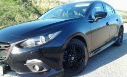 839 р. Реснички на фары M-Techno v2 Mazda 3/Axela BM дорестайлинг седан (2013-2016) (Неокрашенные)  с доставкой в г. Краснодар. Увеличить фотографию 3