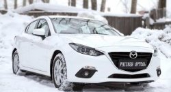 1 129 р. Реснички на фары RA Mazda 3/Axela BM дорестайлинг седан (2013-2016) (Неокрашенные)  с доставкой в г. Краснодар. Увеличить фотографию 6