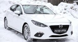 1 129 р. Реснички на фары RA Mazda 3/Axela BM дорестайлинг седан (2013-2016) (Неокрашенные)  с доставкой в г. Краснодар. Увеличить фотографию 7