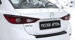 979 р. Реснички на фонари RA Mazda 3/Axela BM дорестайлинг седан (2013-2016) (Неокрашенные)  с доставкой в г. Краснодар. Увеличить фотографию 5