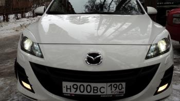 1 859 р. Реснички на фары MV-Tuning  Mazda 3/Axela  BL (2009-2013) дорестайлинг седан, дорестайлинг, хэтчбэк 5 дв., рестайлинг седан, рестайлинг, хэтчбэк (Неокрашенные)  с доставкой в г. Краснодар. Увеличить фотографию 5