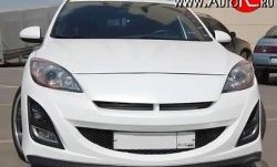 11 399 р. Передний бампер AutoEXE Mazda 3/Axela BL дорестайлинг, хэтчбэк 5 дв. (2009-2011) (Без сетки, Неокрашенный)  с доставкой в г. Краснодар. Увеличить фотографию 3