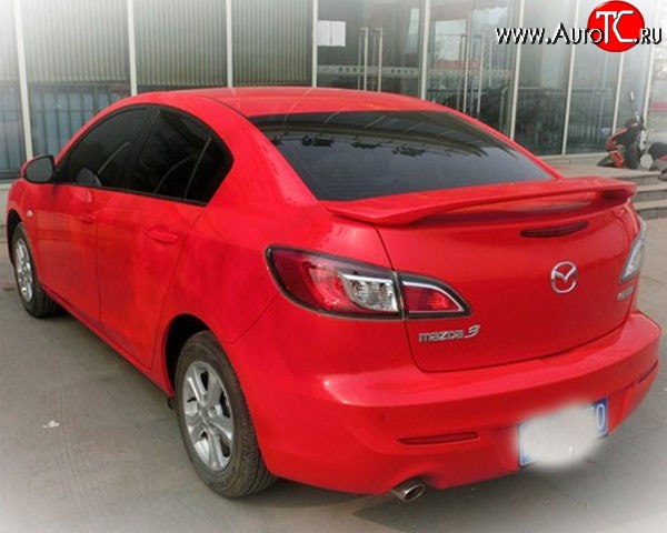 3 279 р. Спойлер M-VRS V2 Mazda 3/Axela BL дорестайлинг седан (2009-2011) (Неокрашенный)  с доставкой в г. Краснодар