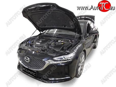 3 899 р. Упоры капота Pomogator Mazda 6 GJ 2-ой рестайлинг седан (2018-2024)  с доставкой в г. Краснодар