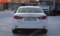 4 999 р. Козырёк на заднее стекло Boomer Design  Mazda 6  GJ (2012-2018) дорестайлинг седан, 1-ый рестайлинг седан (Неокрашенный)  с доставкой в г. Краснодар. Увеличить фотографию 4