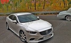 11 399 р. Пороги накладки SkyActivSport Mazda 6 GJ дорестайлинг седан (2012-2015) (Неокрашенные)  с доставкой в г. Краснодар. Увеличить фотографию 2