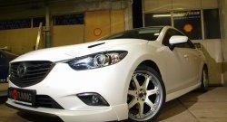 47 899 р. Капот пластиковый (с прорезаными жабрами) SkyActivSport MV-Tuning Mazda 6 GJ 1-ый рестайлинг седан (2015-2018) (Неокрашенный)  с доставкой в г. Краснодар. Увеличить фотографию 7