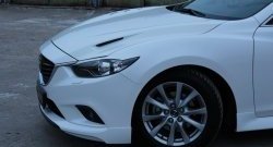 47 899 р. Капот пластиковый (с прорезаными жабрами) SkyActivSport MV-Tuning Mazda 6 GJ 1-ый рестайлинг седан (2015-2018) (Неокрашенный)  с доставкой в г. Краснодар. Увеличить фотографию 9