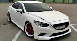 47 899 р. Капот пластиковый (с прорезаными жабрами) SkyActivSport MV-Tuning Mazda 6 GJ 1-ый рестайлинг седан (2015-2018) (Неокрашенный)  с доставкой в г. Краснодар. Увеличить фотографию 5