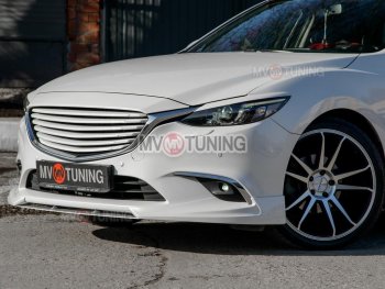 8 999 р. Решетка радиатора MV tuning Mazda 6 GJ 1-ый рестайлинг седан (2015-2018) (Неокрашенная)  с доставкой в г. Краснодар. Увеличить фотографию 7